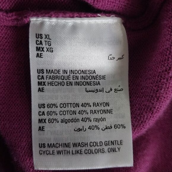 Bar 111 sweater size XL color block crop womens shirt - Picture 4 of 5